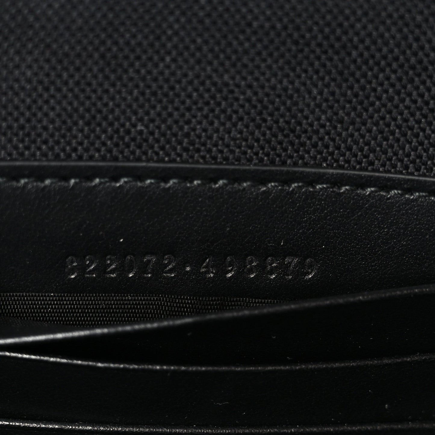 GG Supreme Monogram Calfskin Web Medium Messenger Bag Black Grey