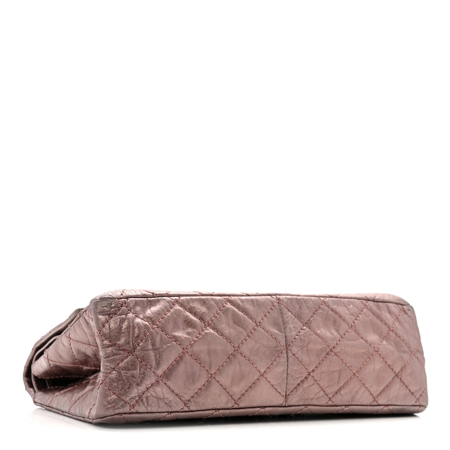 Metallic Aged Calfskin Quilted 2.55 Reissue 226 Flap Rose Fonce
