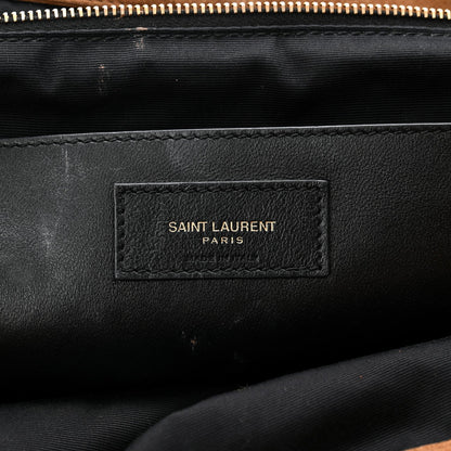 Suede Matelasse Monogram Large Jamie 4.3 Snuff