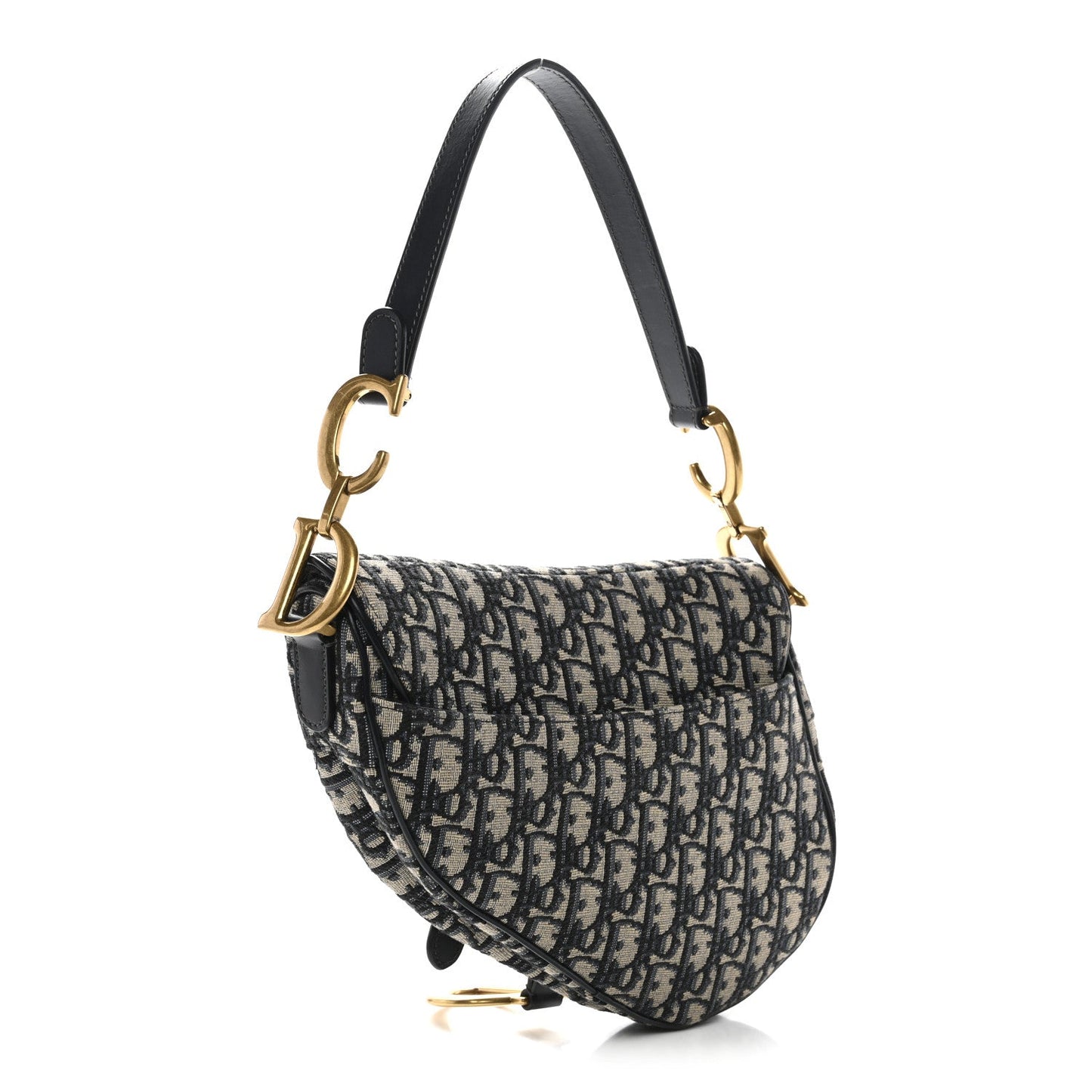 Oblique Saddle Bag Blue