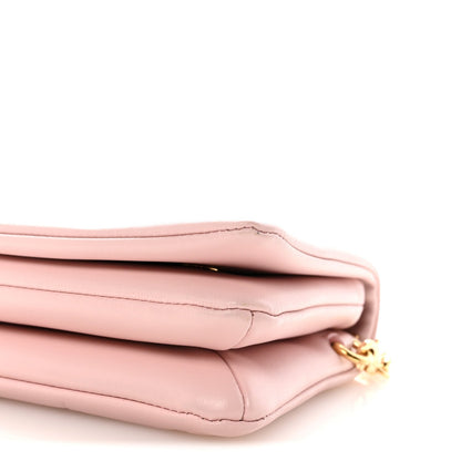 Lambskin Embossed Monogram Pochette Coussin Rose