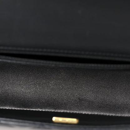 Lambskin Quilted Mini Rectangular Flap Black