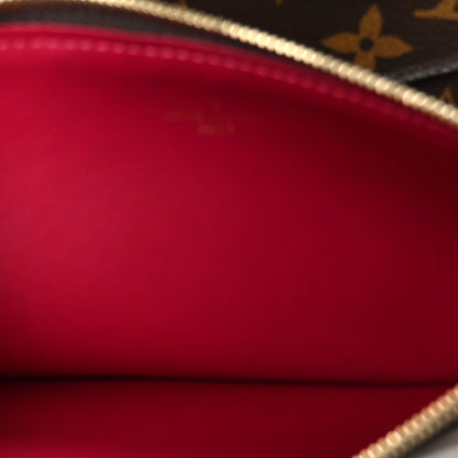 Monogram Pochette Felicie Chain Wallet Fuchsia