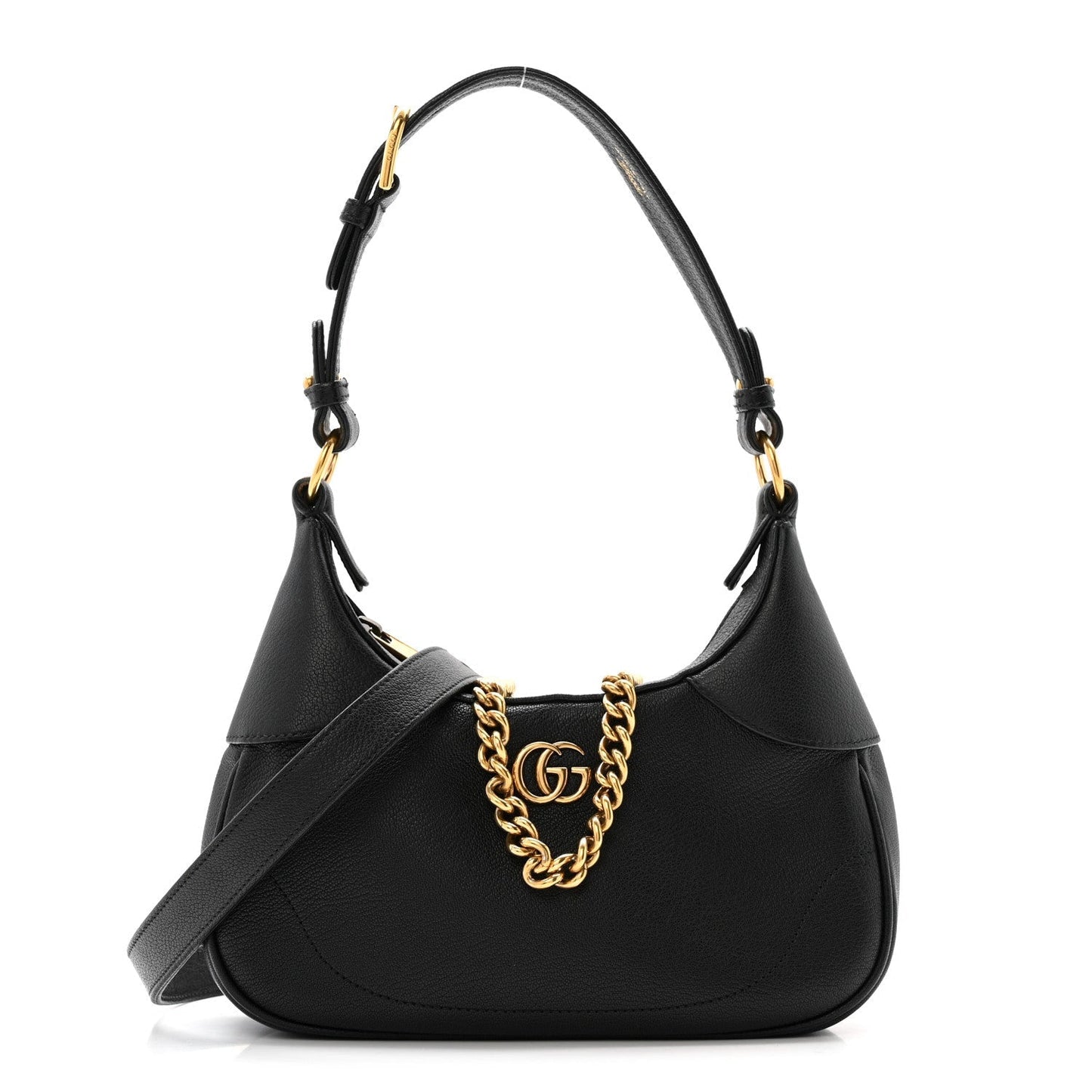 Goatskin Small Aphrodite Shoulder Bag Black