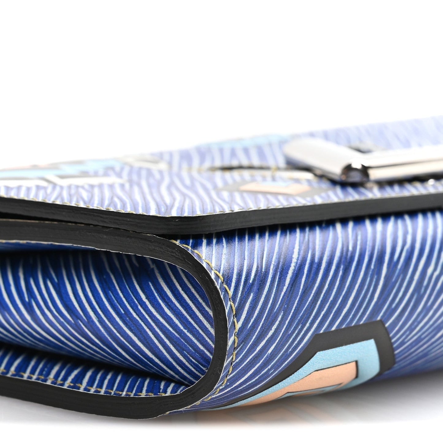Epi Azteque Twist Shoulder Bag MM Denim Light
