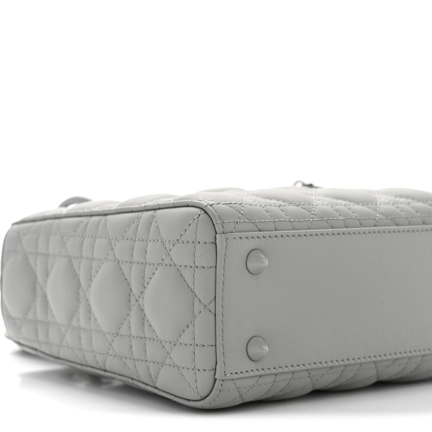 Ultra Matte Calfskin Cannage Small My ABCDior Lady Dior Grey
