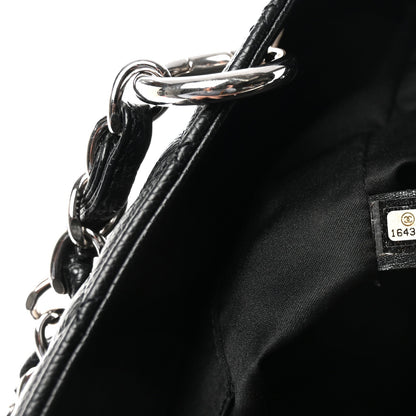 Caviar Quilted Grand Shopping Tote GST Black