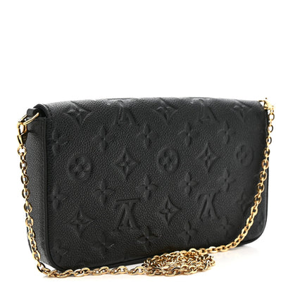 Empreinte Pochette Felicie Chain Wallet Black