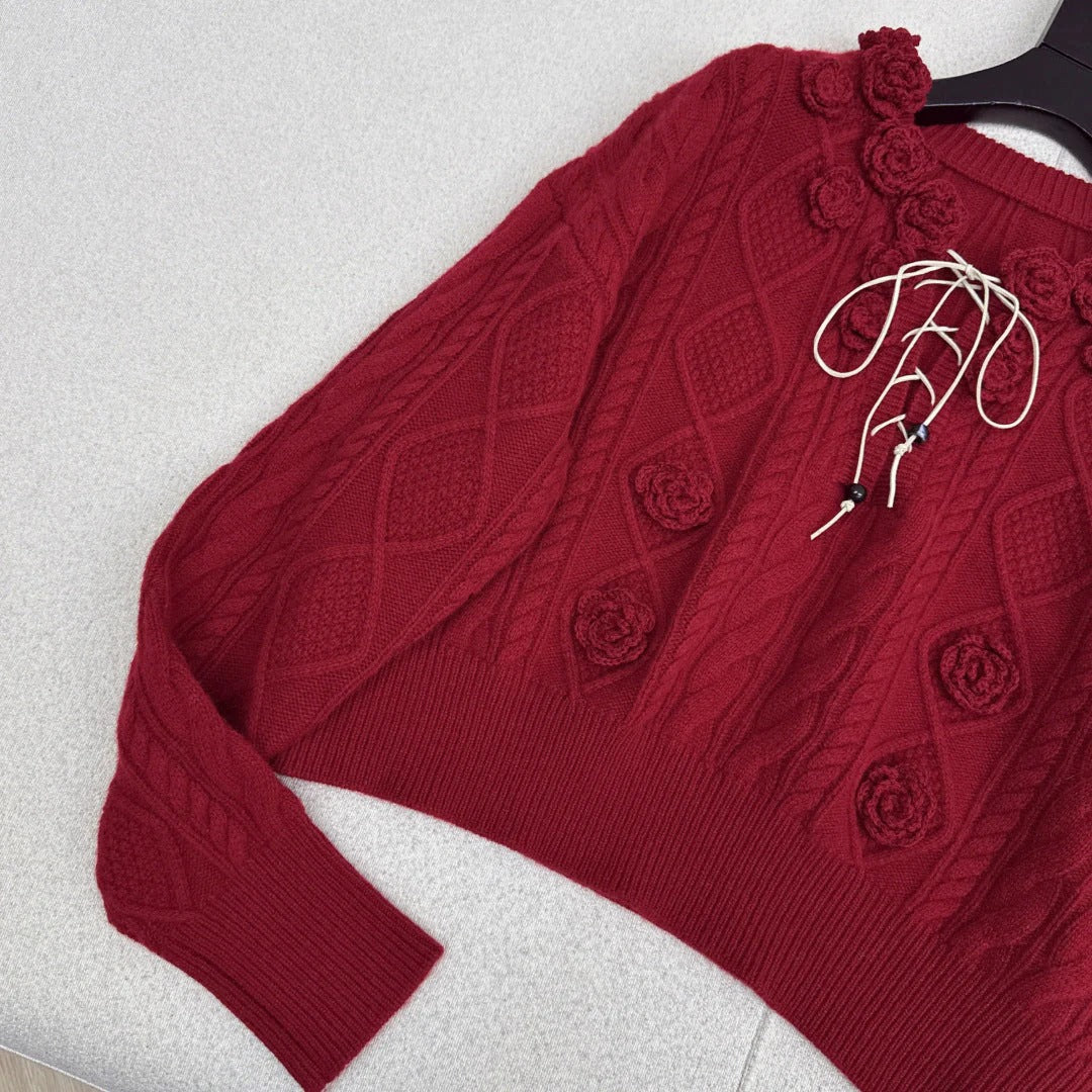 MIUMIU KNITTED SWEATER STYLE 665