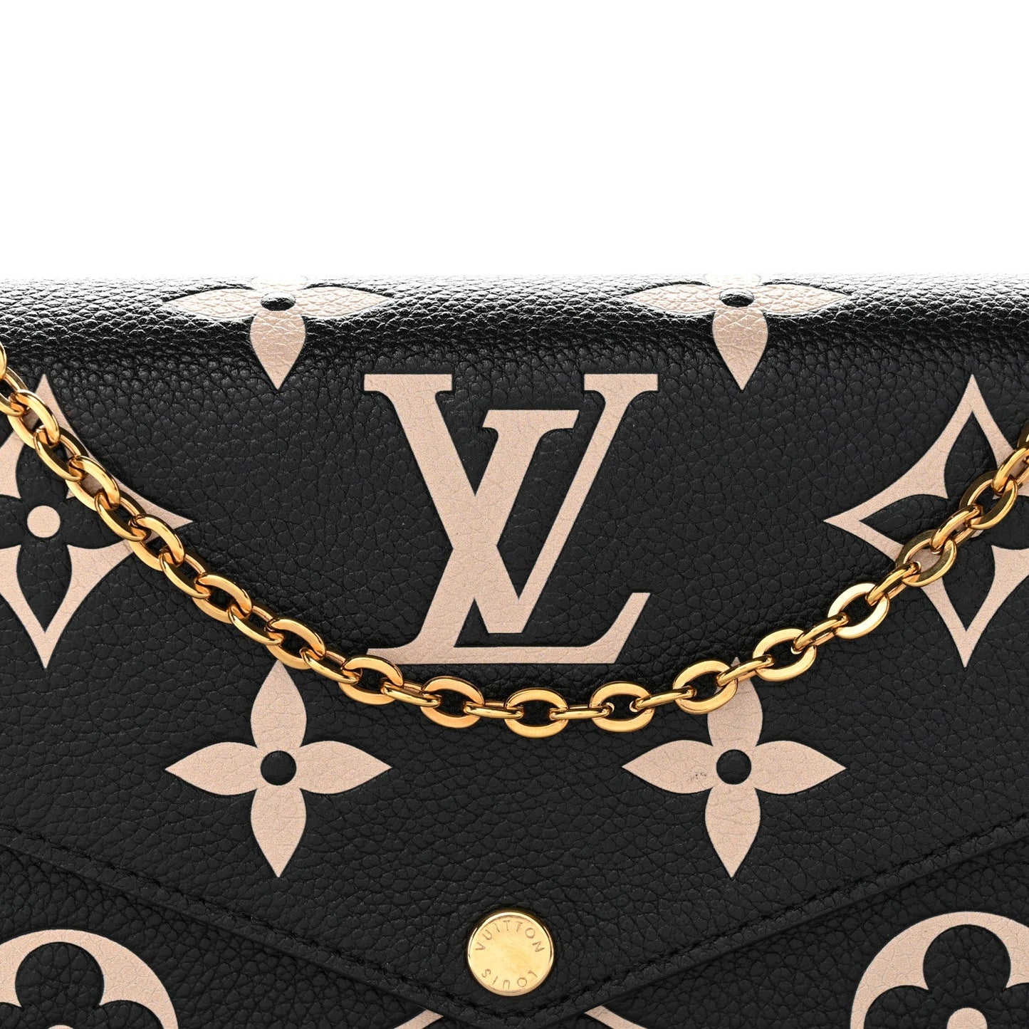Empreinte Monogram Giant Felicie Pochette Black Beige