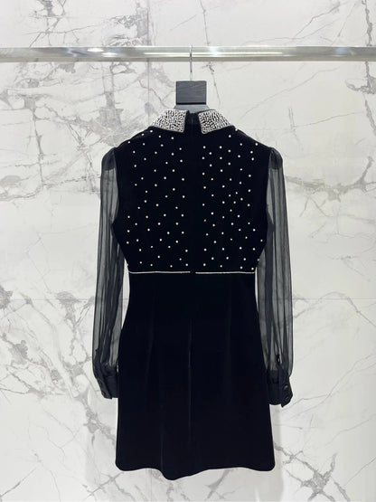 YSL 25S DRESS WITH BEADED DETAILS STYLE 61