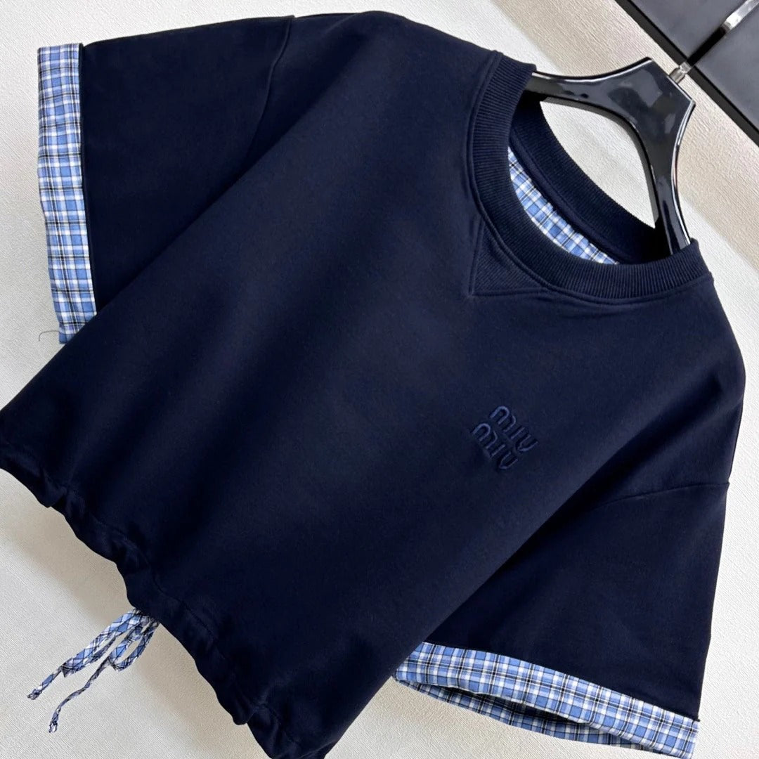 MIU 25S PLAID SET IN COTTON 264589