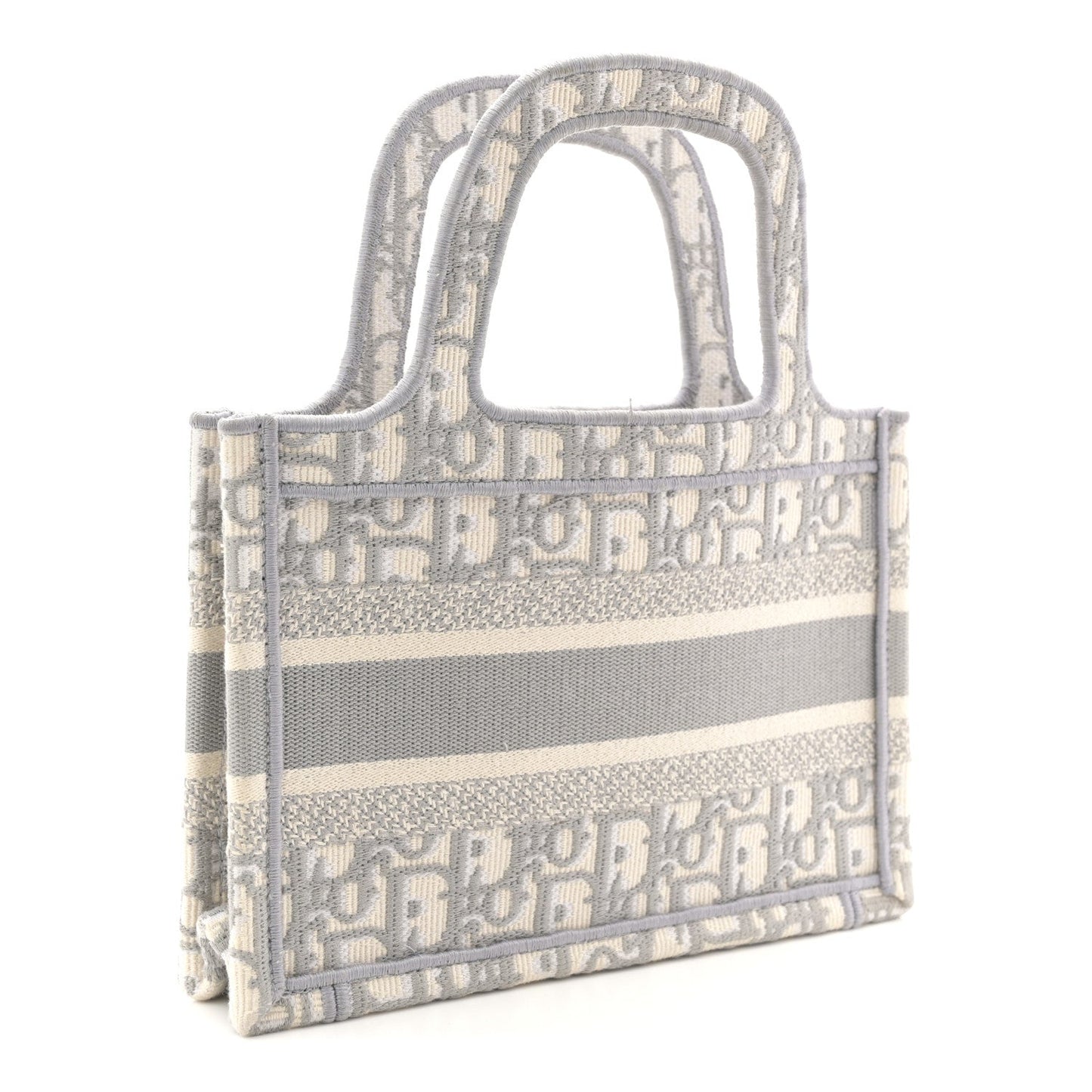 Oblique Mini Book Tote Grey Multicolor