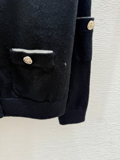 CC 25 Cardigan In Black Cashnere 286347