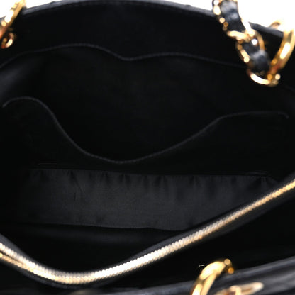 Caviar Quilted Grand Shopping Tote GST Black