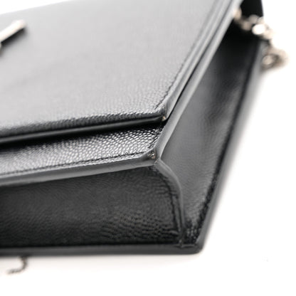 Grain De Poudre Classic Monogram Kate Tassel Chain Wallet Black