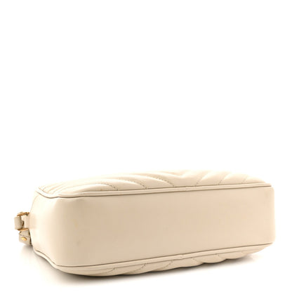 Calfskin Matelasse Monogram Lou Camera Bag Crema Soft