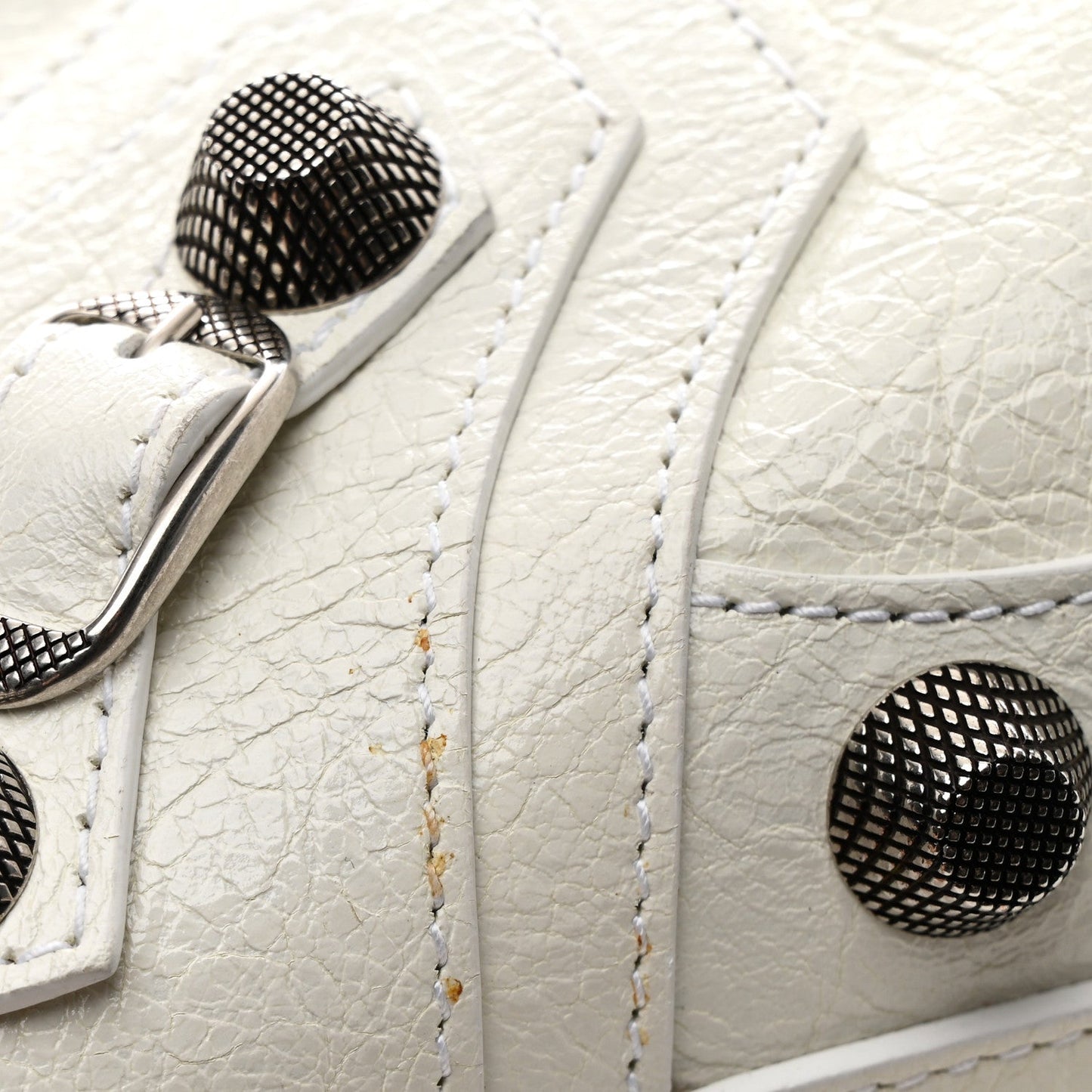 Agneau Arena Neo Cagole City Handbag Optic White