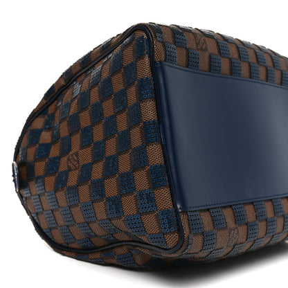 Damier Paillettes Speedy 30 Blue