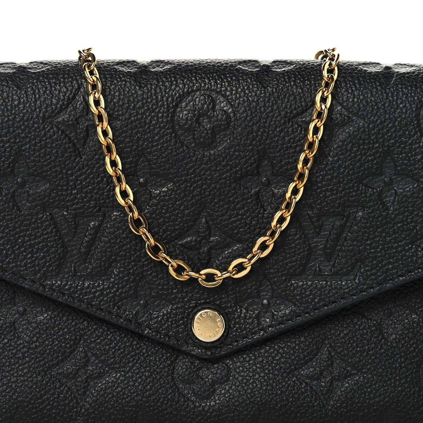 Empreinte Pochette Felicie Chain Wallet Black