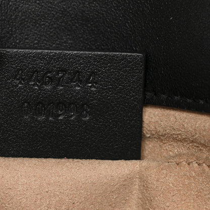 Calfskin Matelasse Mini GG Marmont Shoulder Bag Black