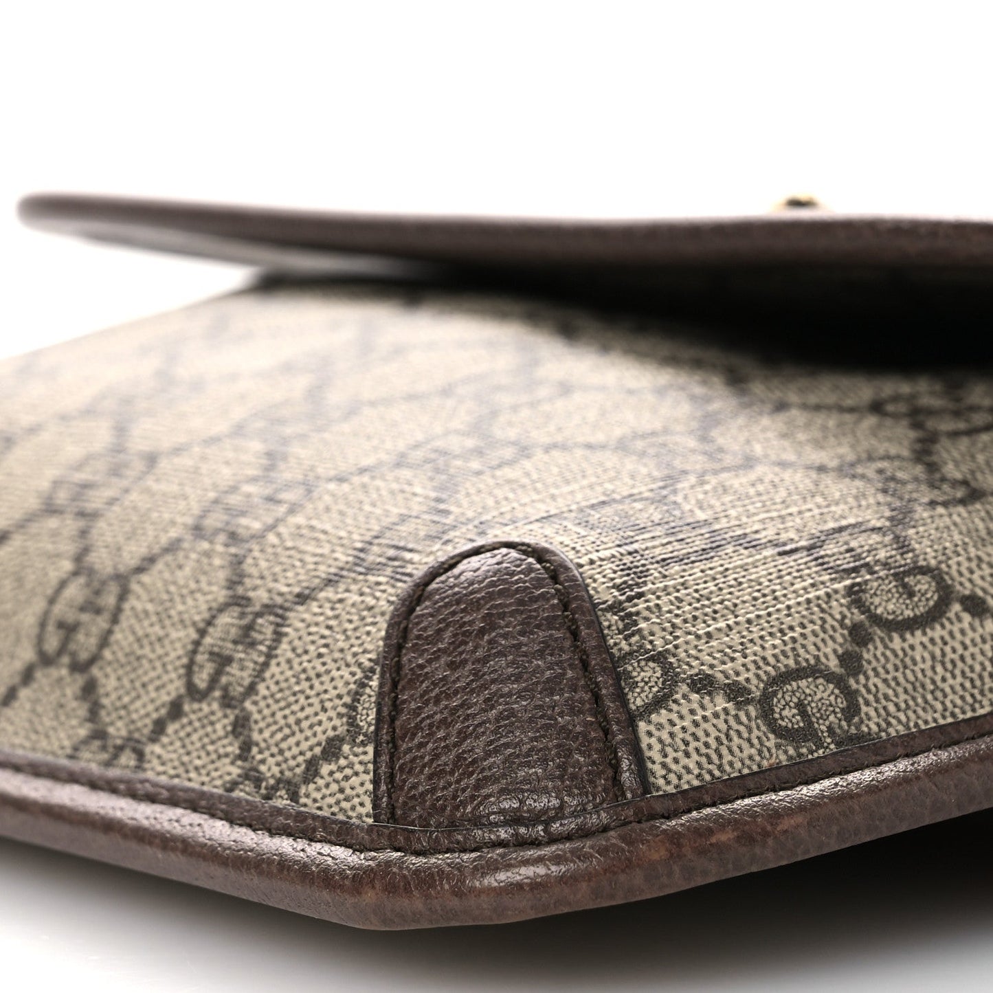 GG Supreme Monogram Neo Vintage Web Belt Bag Brown