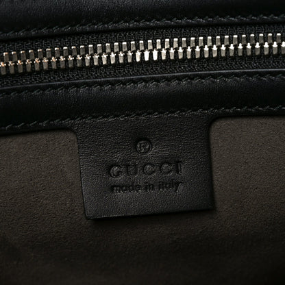 GG Supreme Monogram Selleria Calfskin Medium Duffle Beige Ebony Black