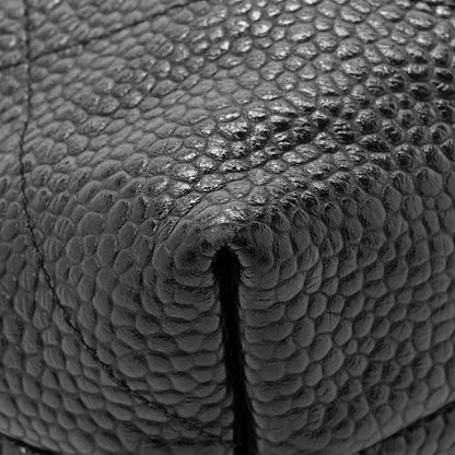 Shiny Caviar Quilted Chanel 22 Black
