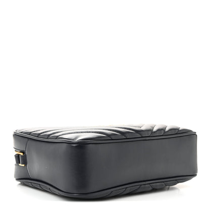 Calfskin Matelasse Monogram Lou Camera Bag Navy
