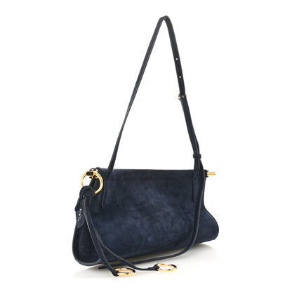 Suede Le Click East West Small Bag Midnight