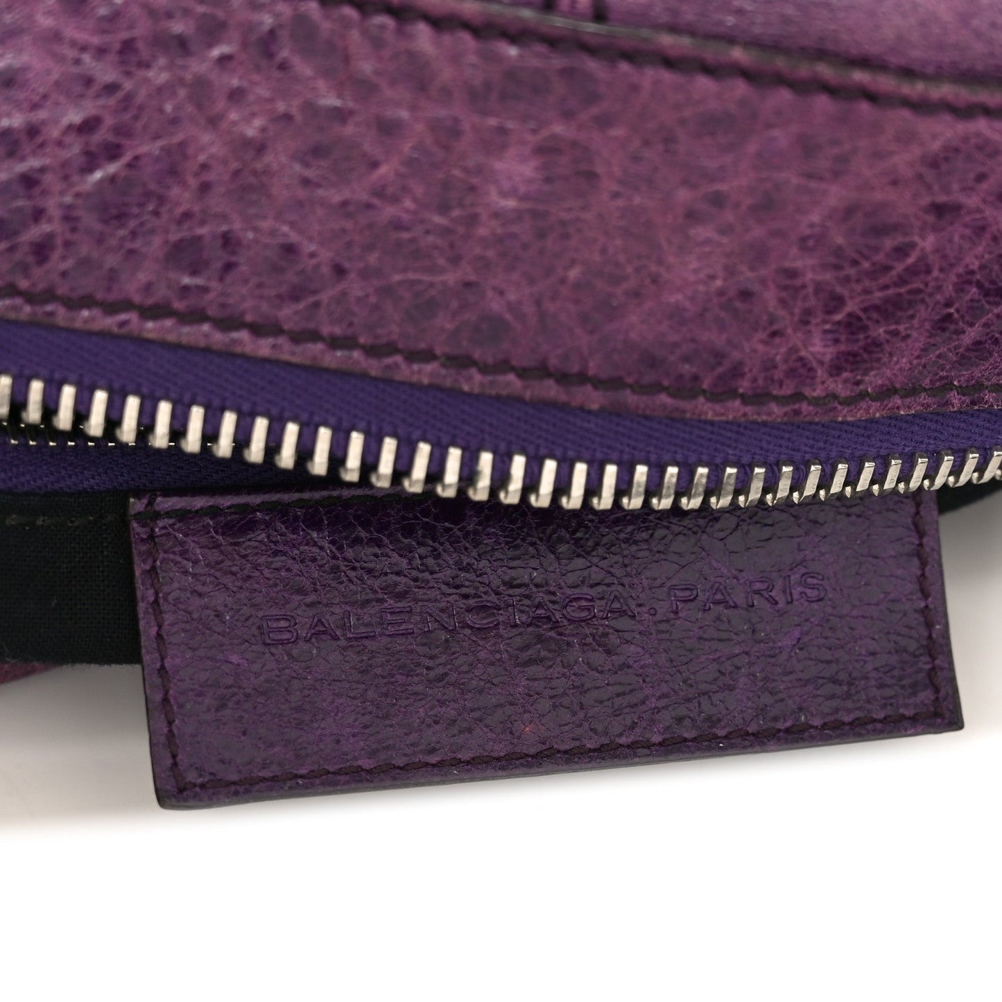 Agneau Giant 21 Silver Hardware Work Raisin