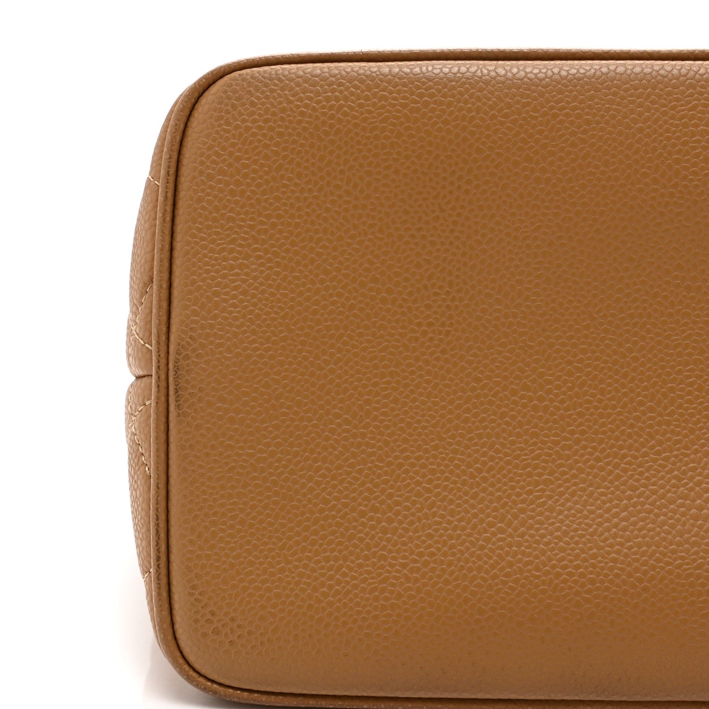 Caviar Quilted Medallion Tote Beige