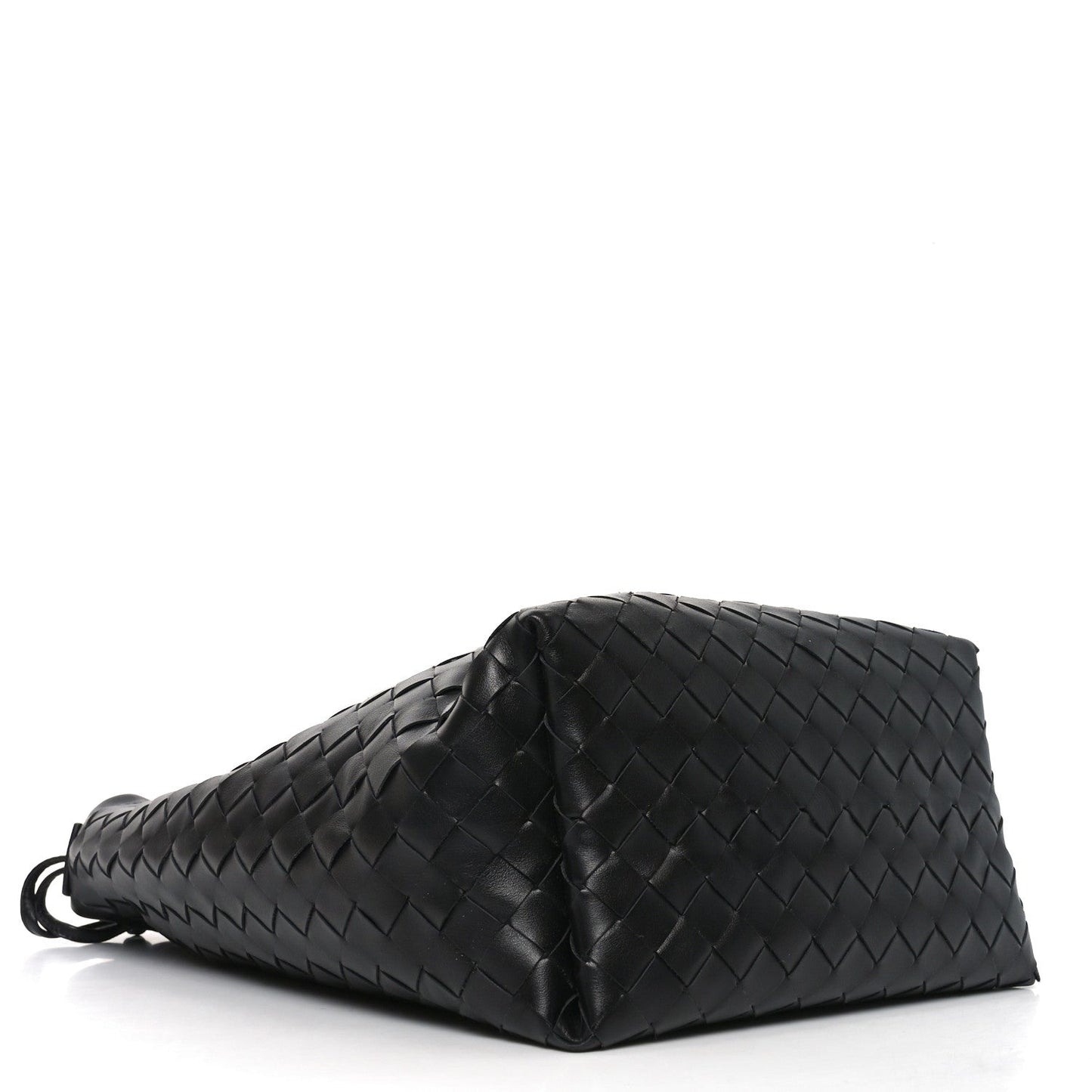 Nappa Intrecciato Biblioteca Bucket Bag Black