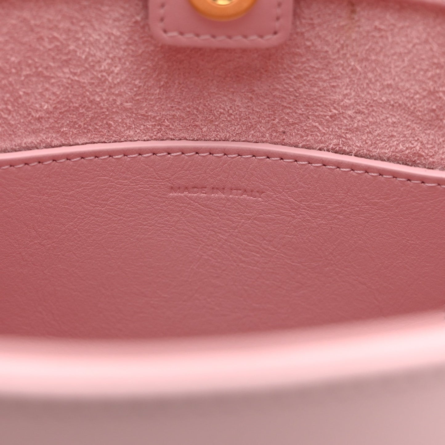 Smooth Calfskin Mini Cuir Triomphe Bucket Bag Light Pink