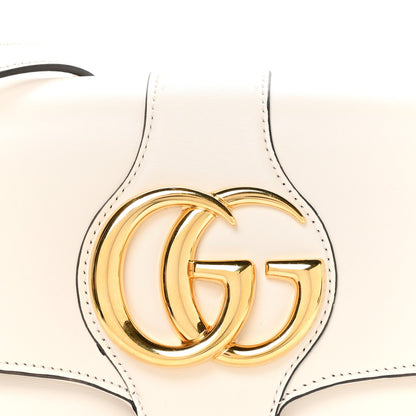 Calfskin Small Arli Flap Shoulder Bag Mystic White