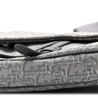 Oblique Mens Saddle Bag Grey
