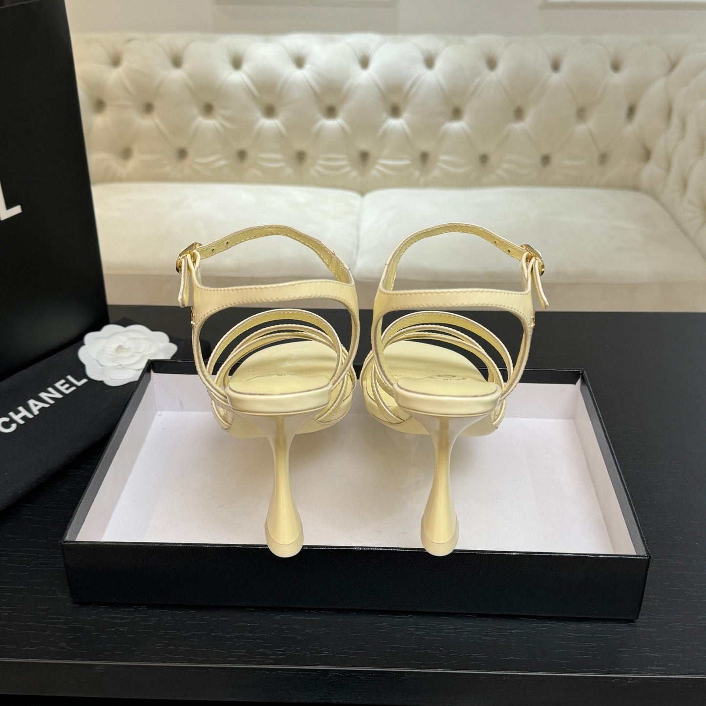 CC Cruise 25/26 Sandal 95mm Lemon Yellow Patent Leather