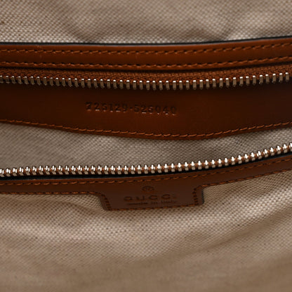 Calfskin GG Tennis Embossed Large Duffle Bag Brown