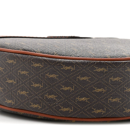 Canvas Smooth Calfskin Le Monogramme Coeur Crossbody Chestnut