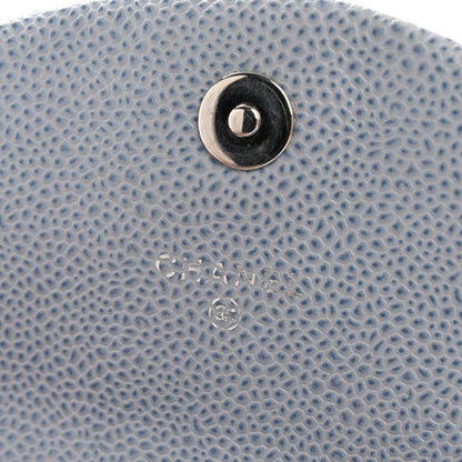 Caviar Half Moon Wallet On Chain WOC Light Blue