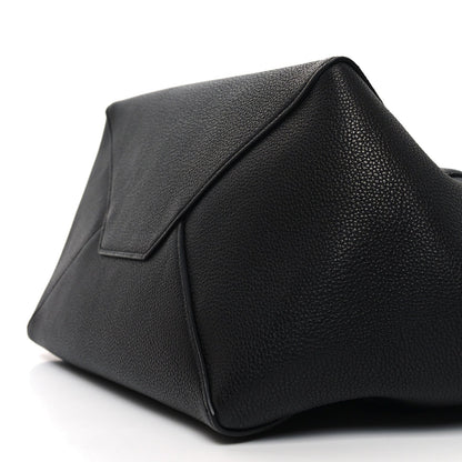 Soft Grained Calfskin Small Belt Cabas Phantom Black