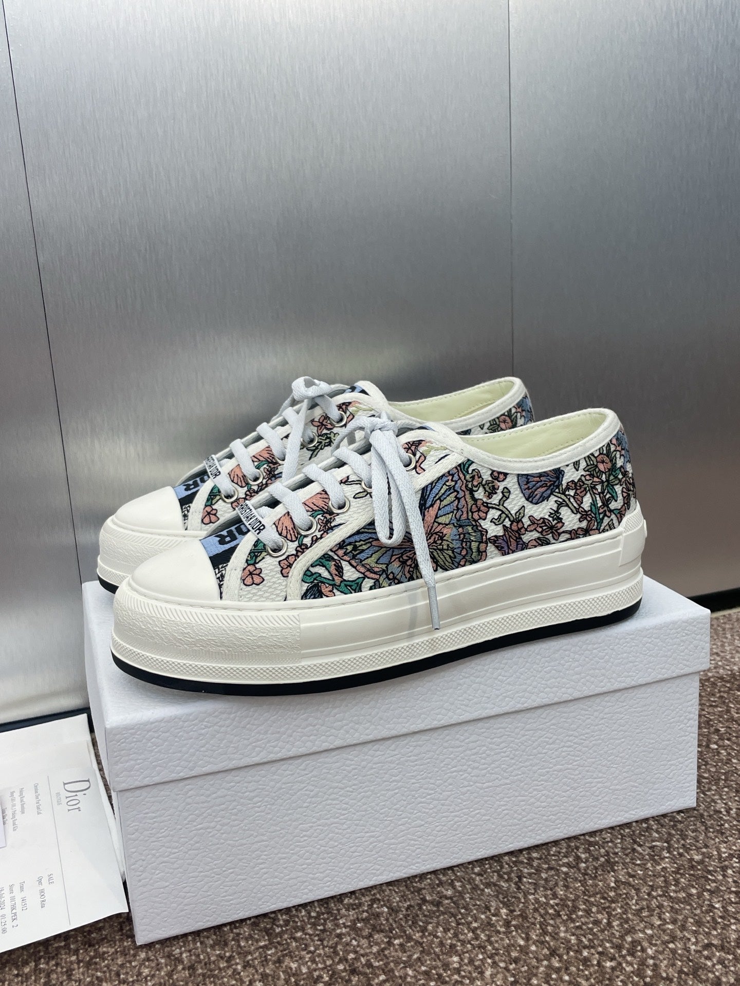 CD Walk'n Dior Multicolor Fabric Cowhide 551451