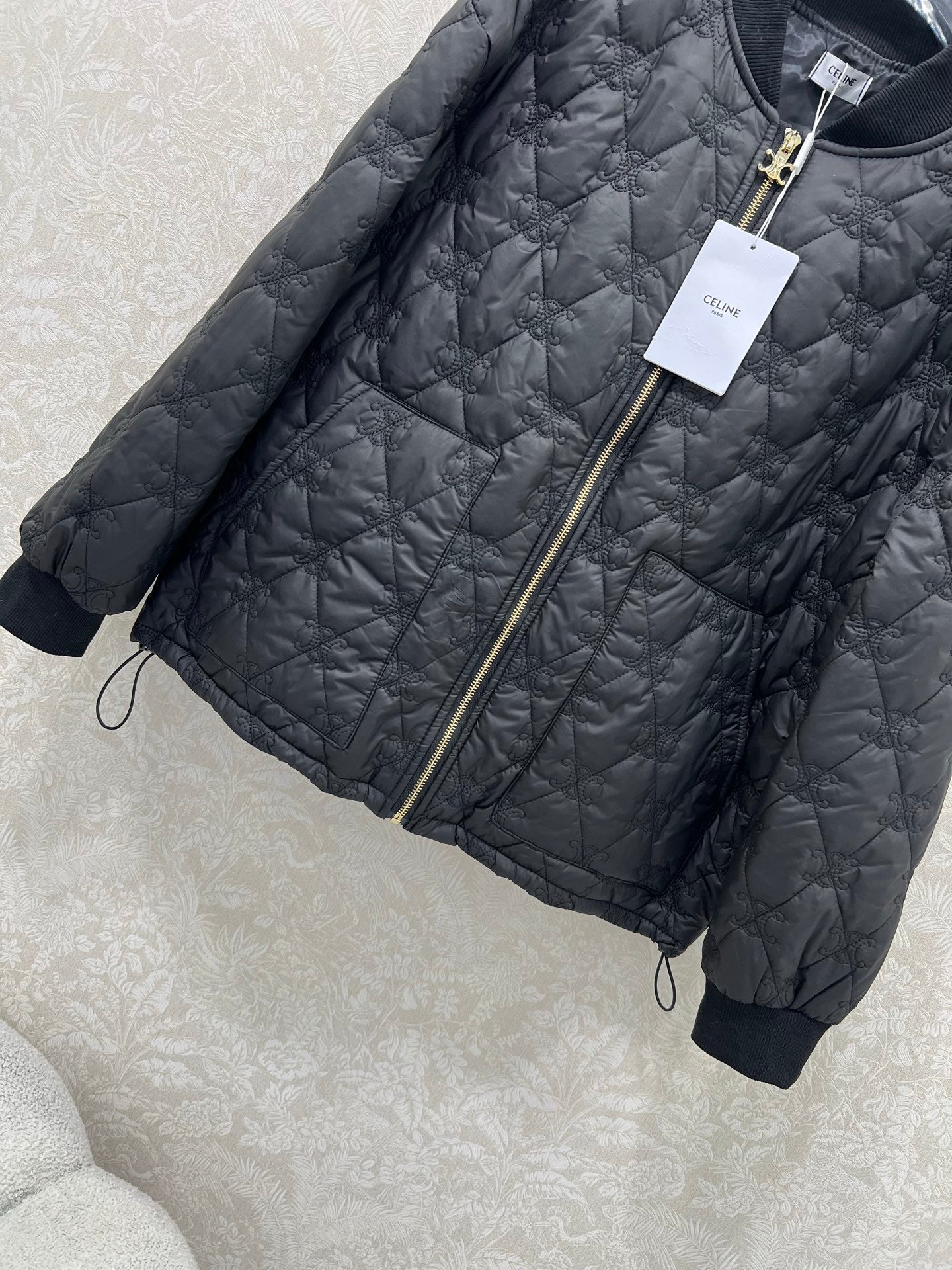 Celine 25 Jacket Black Polyester 302872