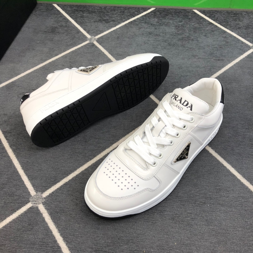 PRA DOWNTOWN LEATHER SNEAKERS WHITE MIX CRYSTAL