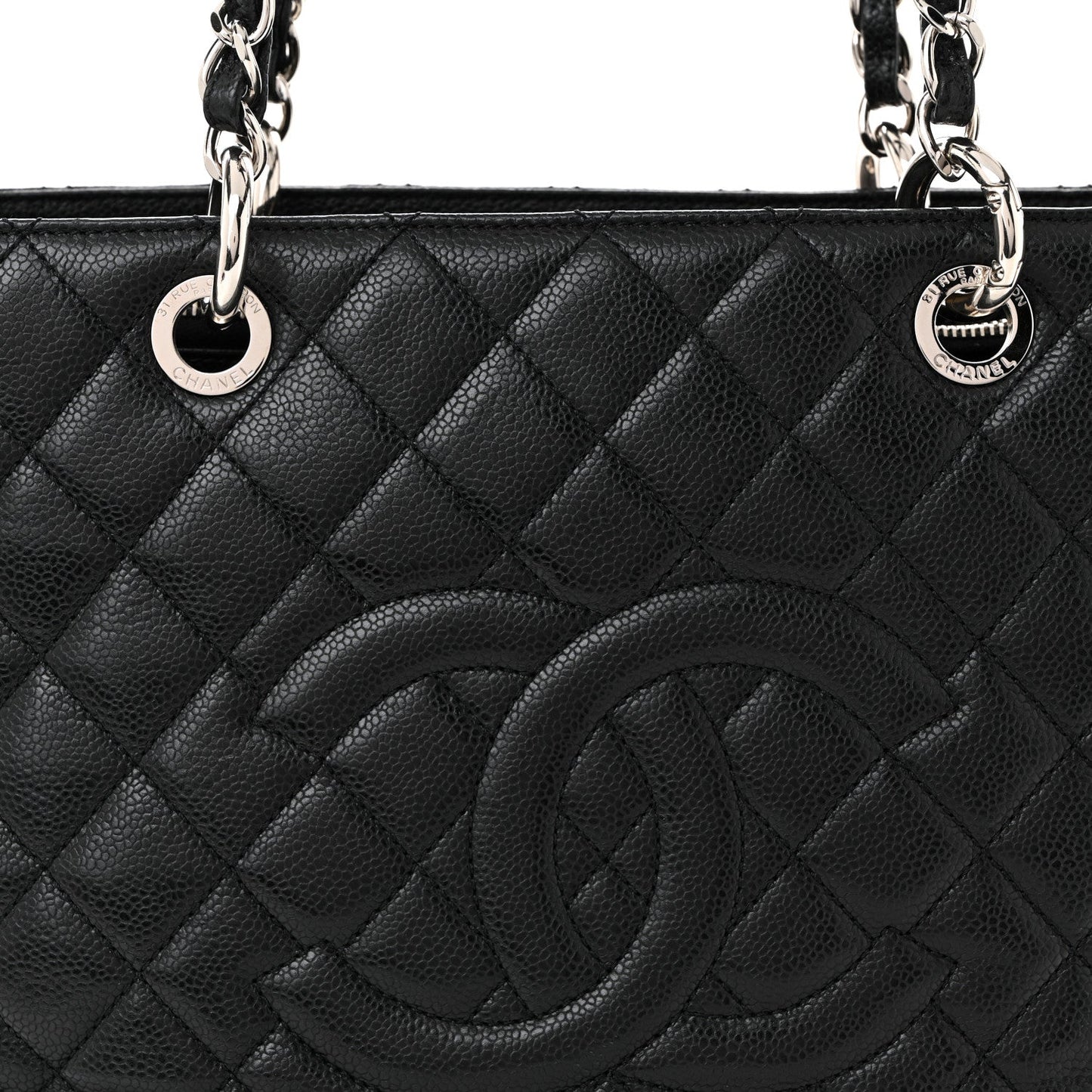 Caviar Quilted Grand Shopping Tote GST