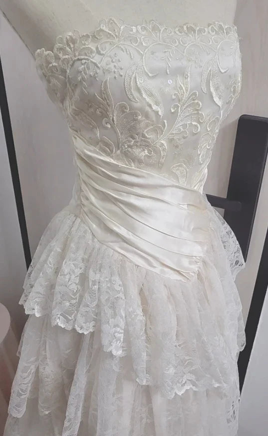 formaldressy--White Long Elegant Tulle Ball Gown Wedding Dress gh5565