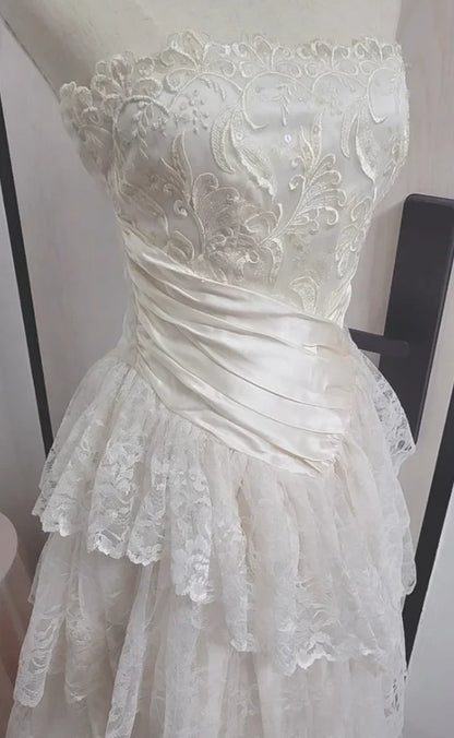 formaldressy--White Long Elegant Tulle Ball Gown Wedding Dress gh5565