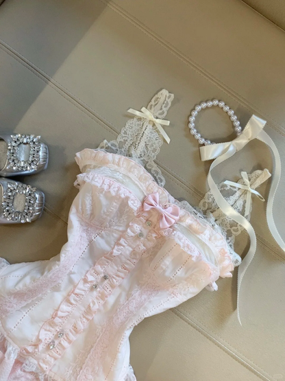 Pretty A Line Lace Spaghetti Straps Pink Satin Short Homecoming Dress,Summer 17th Birthday Dress GG4430