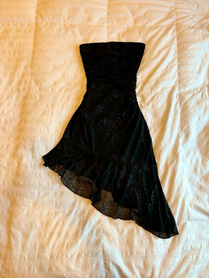 Unique A Line Strapless Satin Chiffon Short Homecoming Dress,Vacation Dress,Summer 21h Birthday Dress GG4826