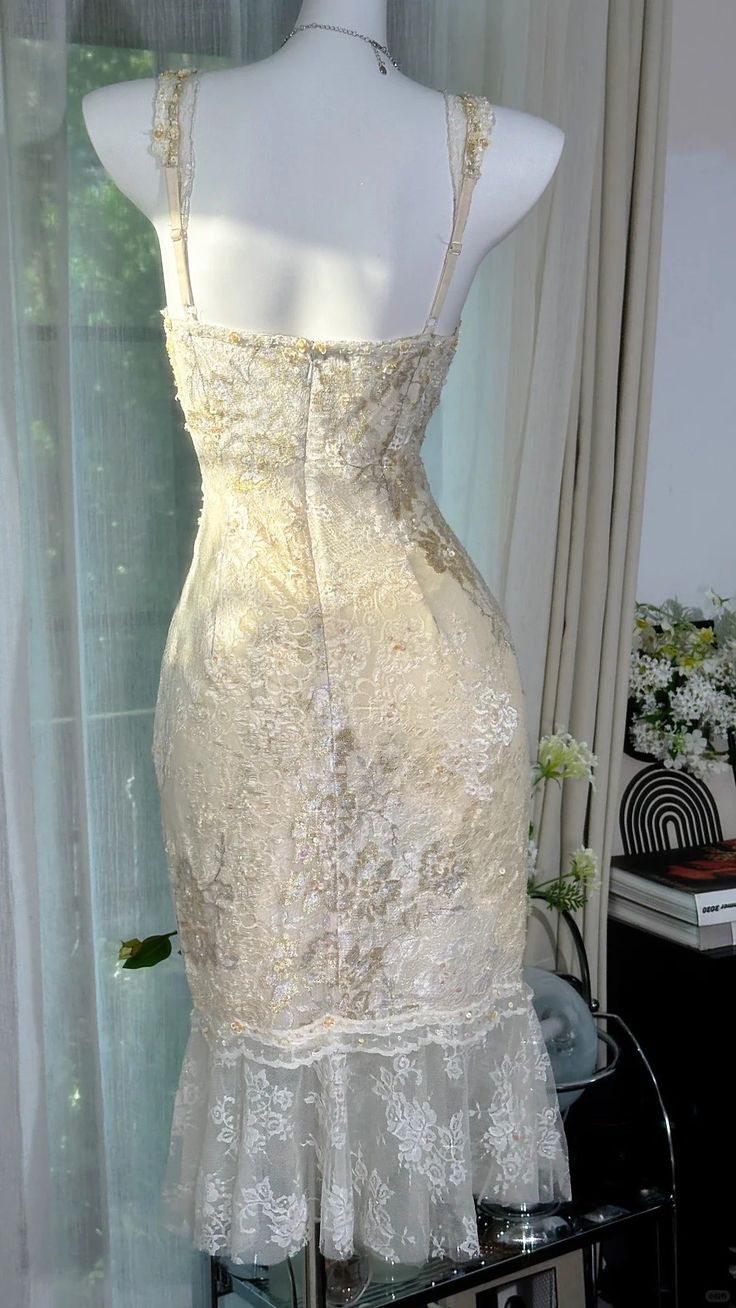 Style Short Mermaid V Neck Lace Sequin Short Homecoming Dress,Vacation Dress,Summer 20th Birthday Dress GG4917